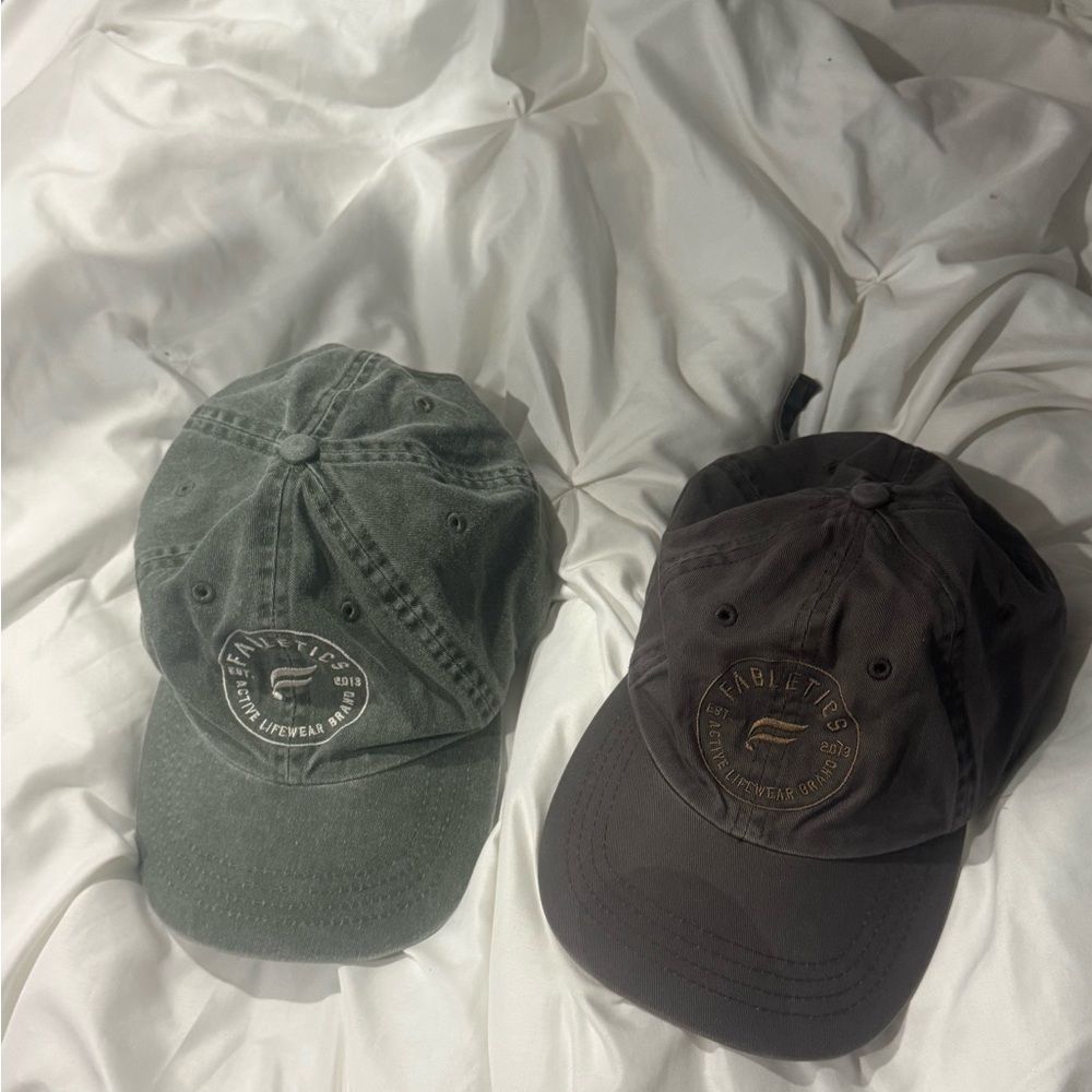 Alo Yoga Green and Gray Caps